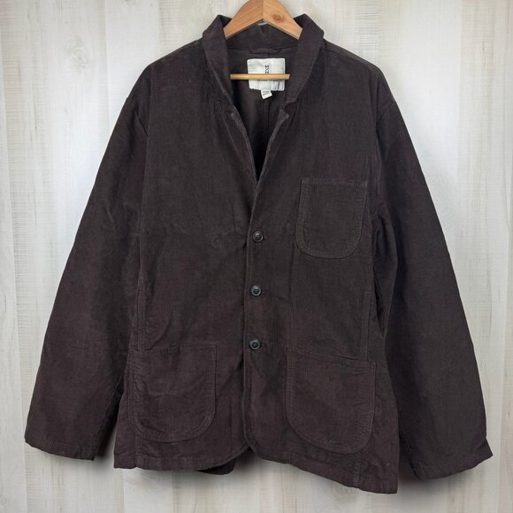 NWT Mutual Weave Mens Coat Size XXL Hidalgo Brown Corduroy Jacket Retail $80 - Picture 1 of 12